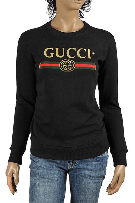 gucci sweaterlogo|gucci sweatshirt women's.